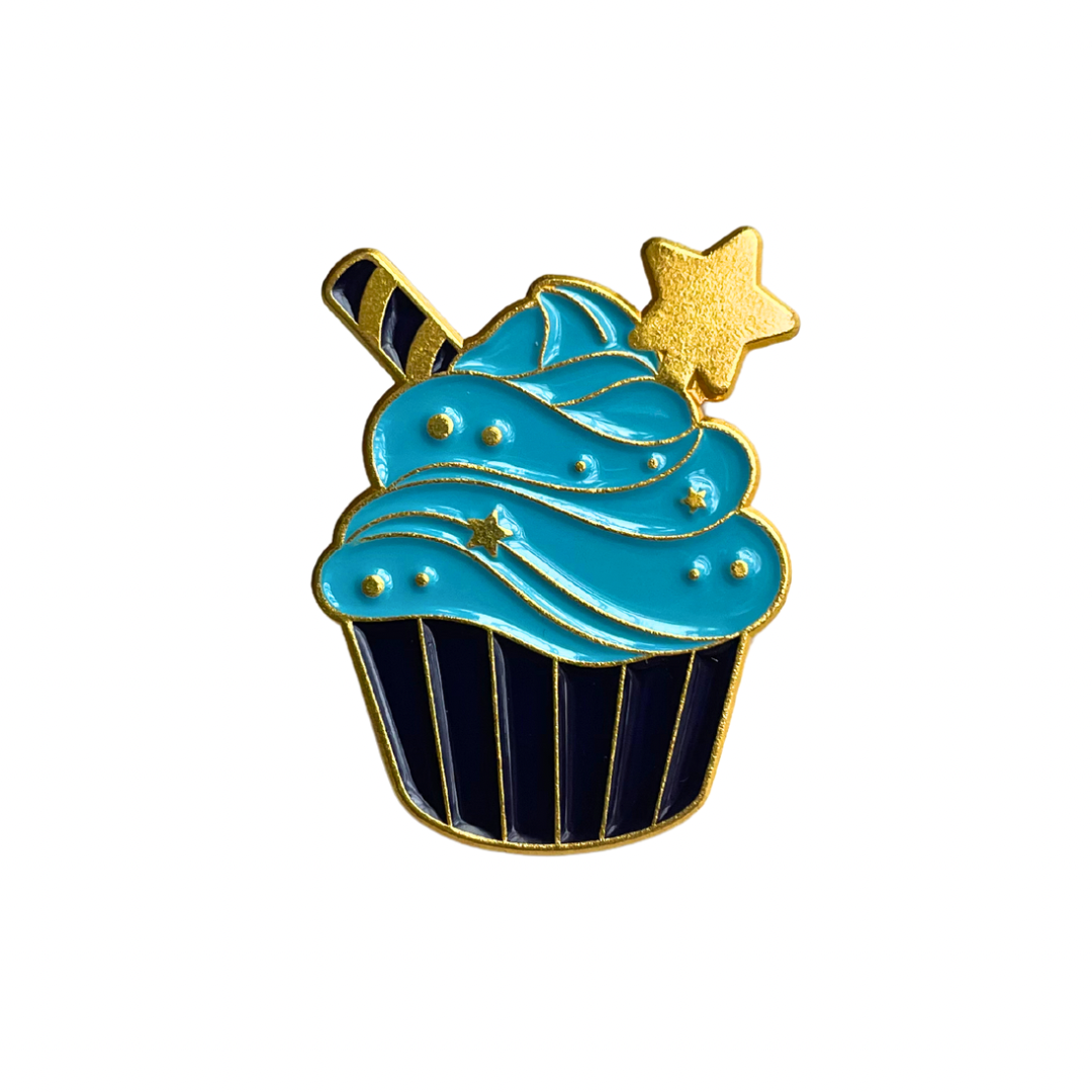 Cup Cake Pin Badge -Enamel