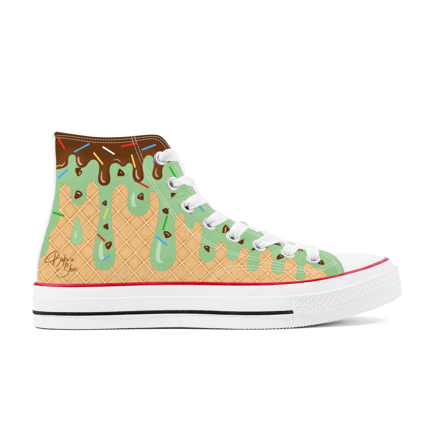 Mint Chocolate Chip Ice Cream High top