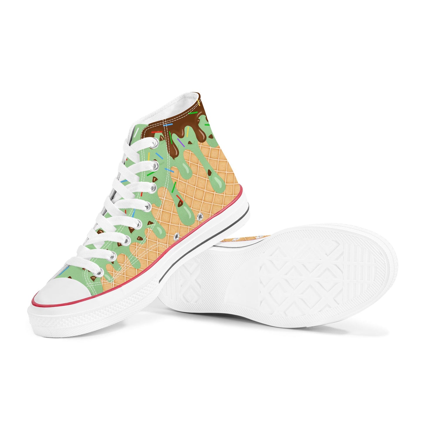 Mint Chocolate Chip Ice Cream High top